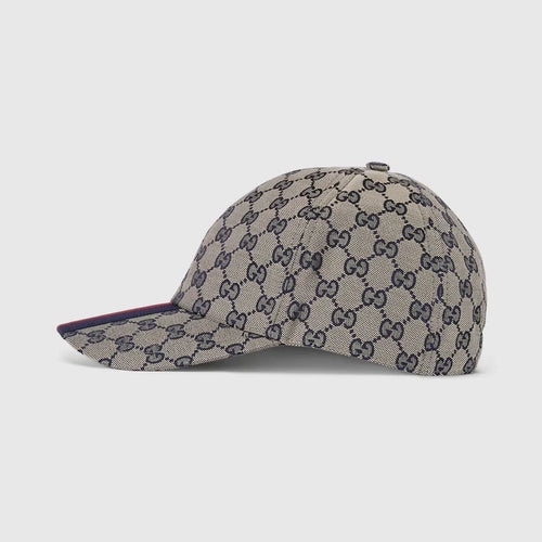 CASQUETTE DE BASE-BALL EN TOILE GG D'ORIGINE Beige BLEU