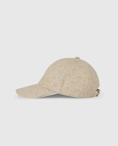 Casquette en denim GG avec détail Mors