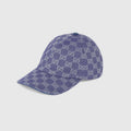 CASQUETTE EN TOILE GG Bleu gris