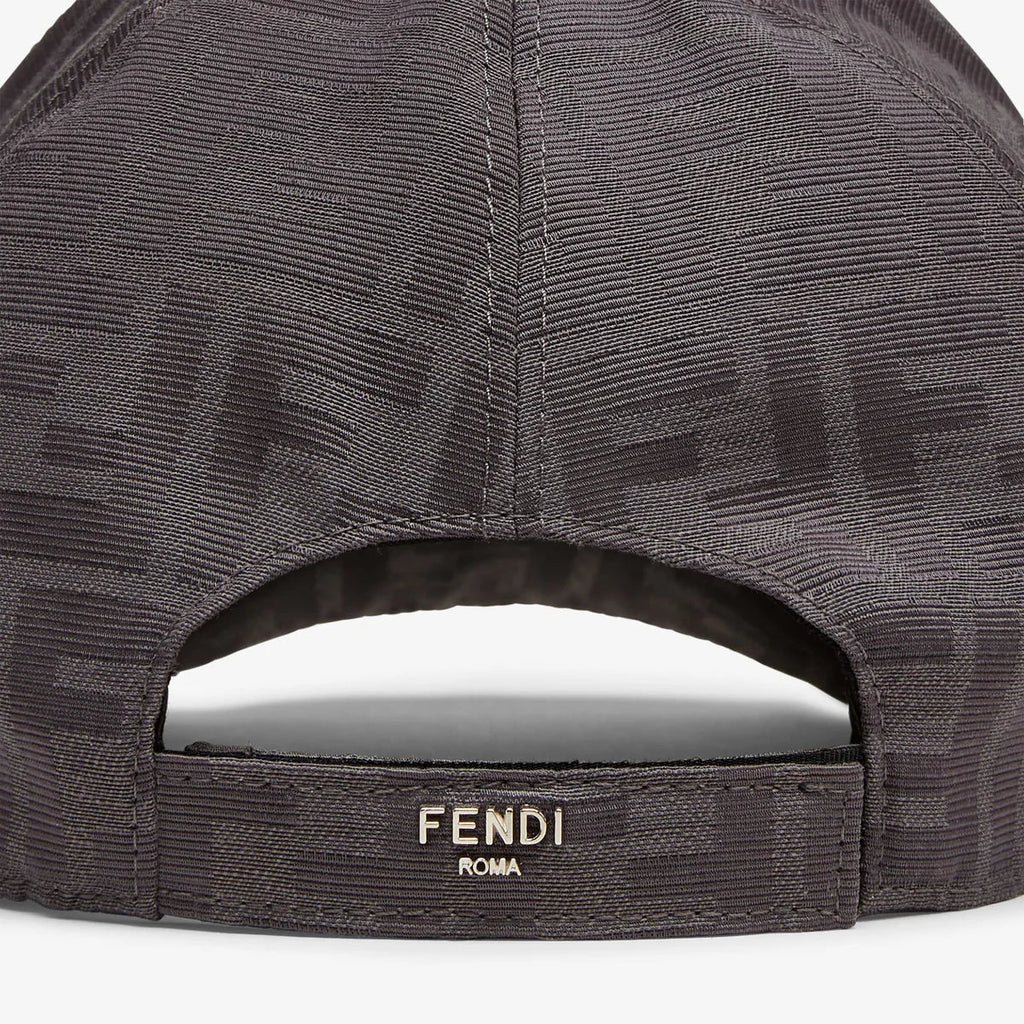 Casquette de baseball en tissu jacquard FF gris